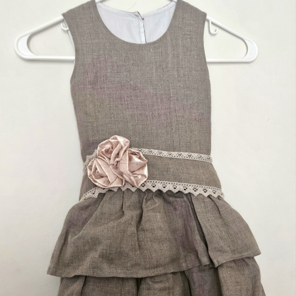 5T‎ HANDMADE Tweed Dress ADORABLE!!!